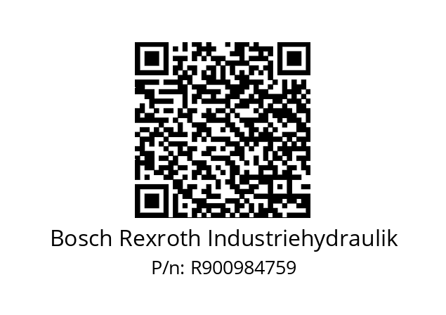   Bosch Rexroth Industriehydraulik R900984759