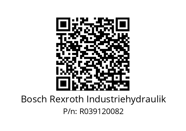   Bosch Rexroth Industriehydraulik R039120082