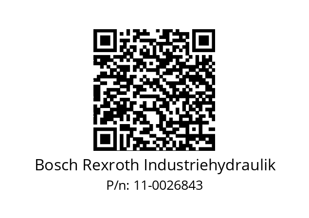   Bosch Rexroth Industriehydraulik 11-0026843