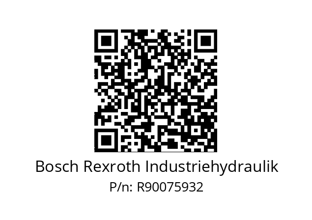   Bosch Rexroth Industriehydraulik R90075932