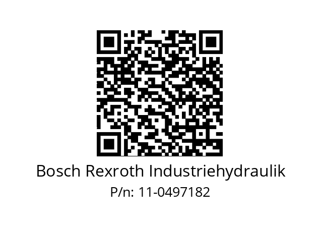   Bosch Rexroth Industriehydraulik 11-0497182