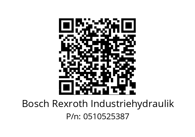   Bosch Rexroth Industriehydraulik 0510525387