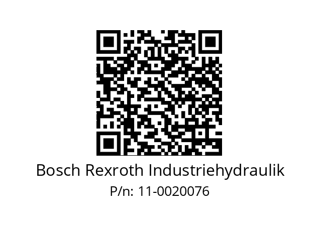   Bosch Rexroth Industriehydraulik 11-0020076