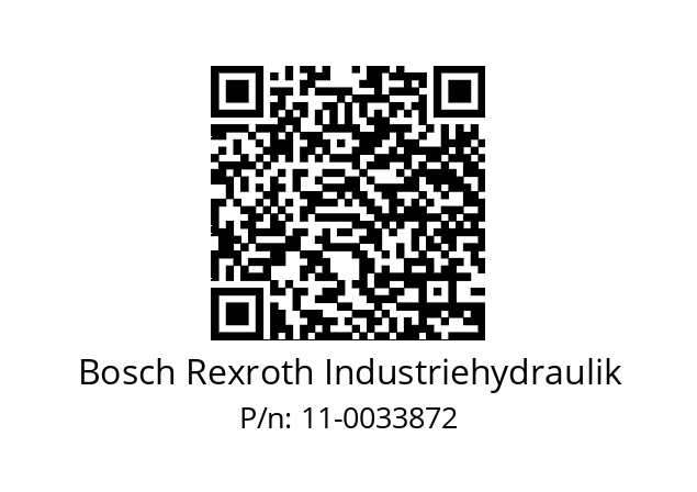   Bosch Rexroth Industriehydraulik 11-0033872