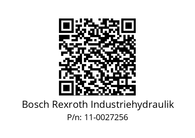   Bosch Rexroth Industriehydraulik 11-0027256