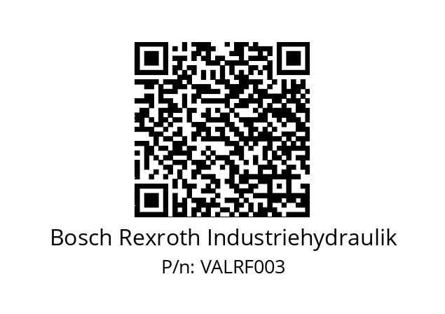   Bosch Rexroth Industriehydraulik VALRF003