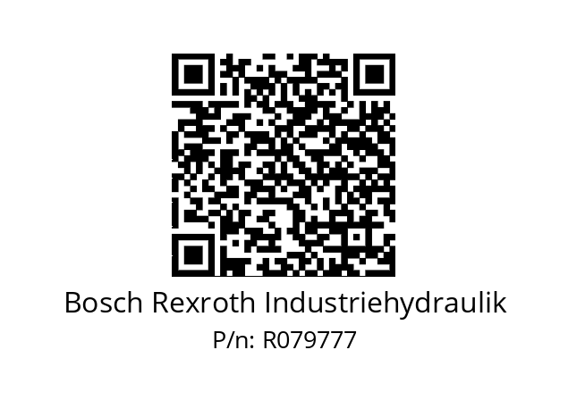   Bosch Rexroth Industriehydraulik R079777