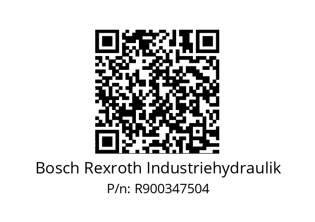   Bosch Rexroth Industriehydraulik R900347504