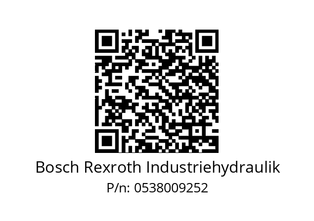   Bosch Rexroth Industriehydraulik 0538009252