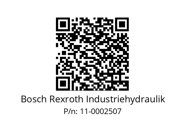   Bosch Rexroth Industriehydraulik 11-0002507