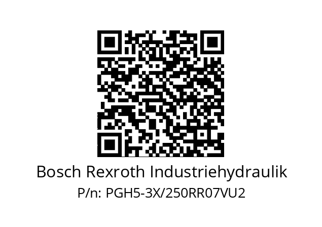   Bosch Rexroth Industriehydraulik PGH5-3X/250RR07VU2