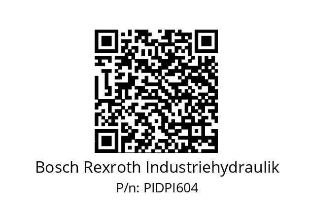   Bosch Rexroth Industriehydraulik PIDPI604