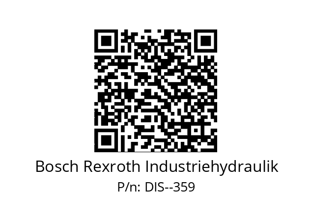   Bosch Rexroth Industriehydraulik DIS--359