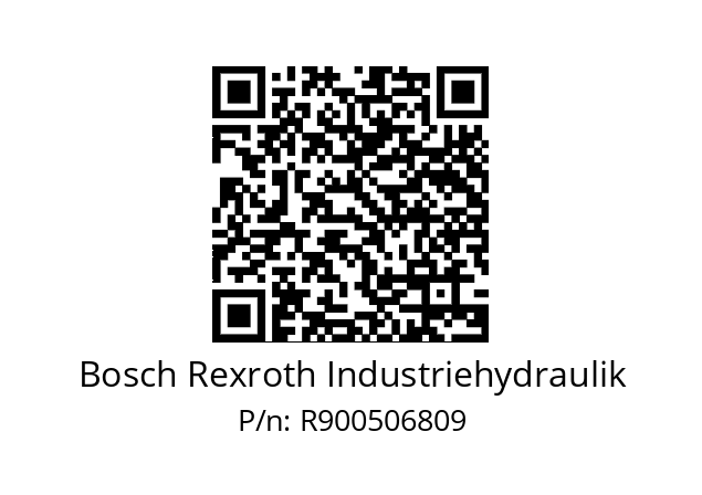   Bosch Rexroth Industriehydraulik R900506809