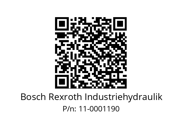   Bosch Rexroth Industriehydraulik 11-0001190