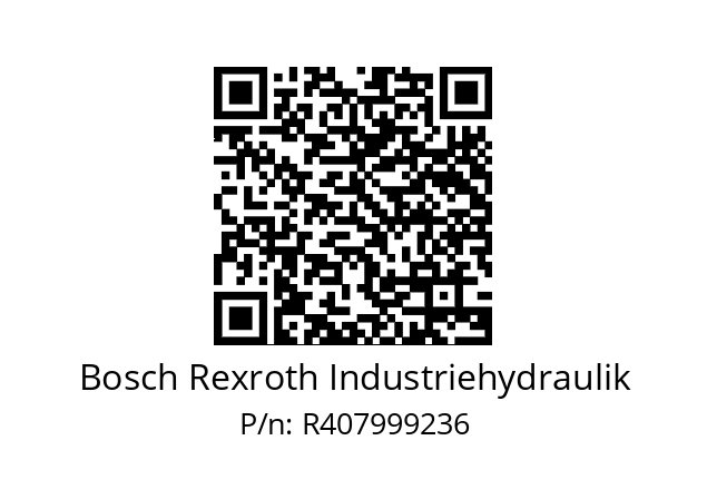   Bosch Rexroth Industriehydraulik R407999236