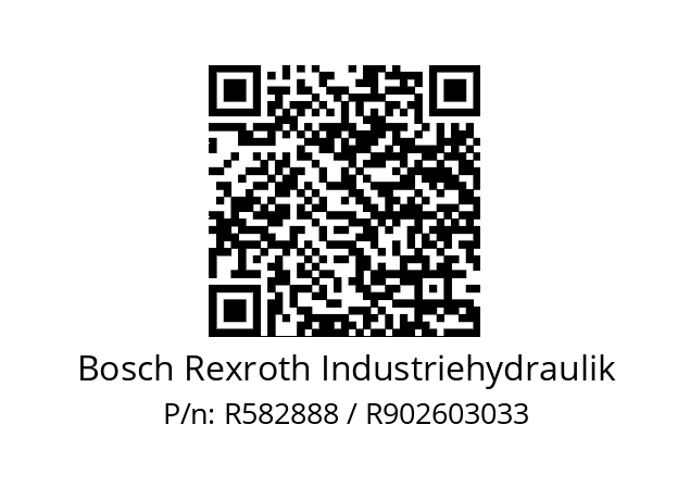   Bosch Rexroth Industriehydraulik R582888 / R902603033