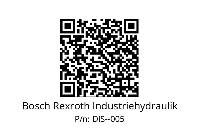   Bosch Rexroth Industriehydraulik DIS--005