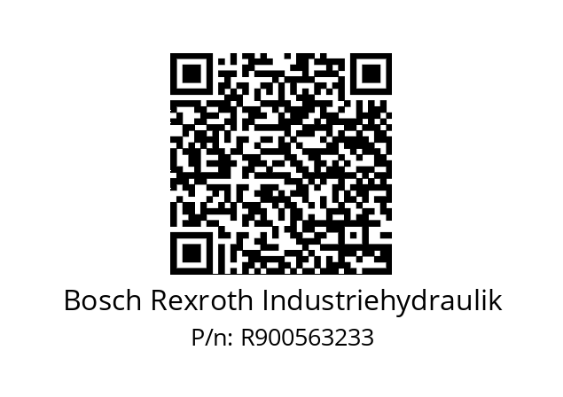   Bosch Rexroth Industriehydraulik R900563233