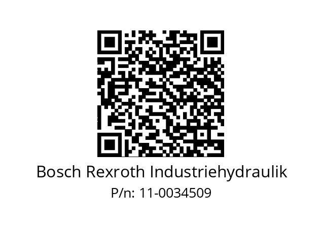   Bosch Rexroth Industriehydraulik 11-0034509