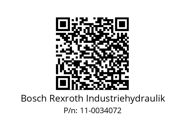   Bosch Rexroth Industriehydraulik 11-0034072