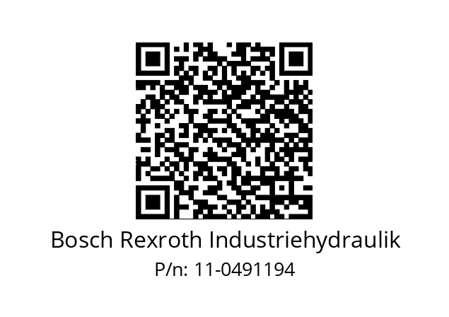   Bosch Rexroth Industriehydraulik 11-0491194