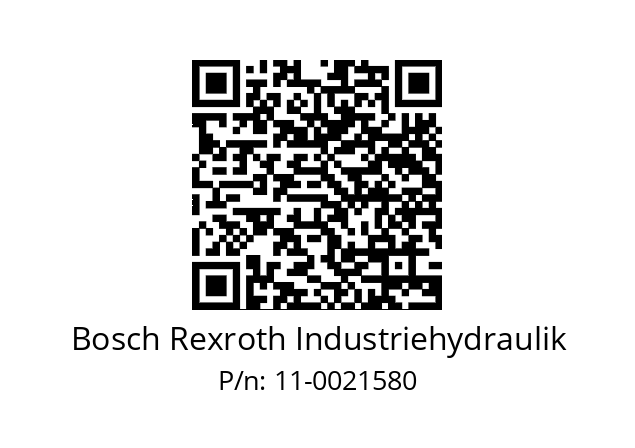   Bosch Rexroth Industriehydraulik 11-0021580