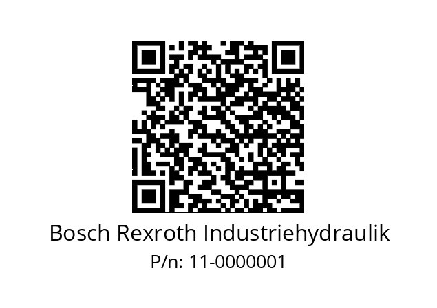   Bosch Rexroth Industriehydraulik 11-0000001