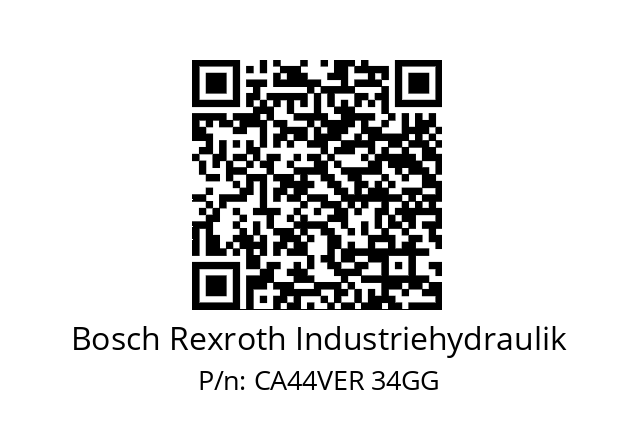   Bosch Rexroth Industriehydraulik CA44VER 34GG