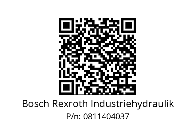   Bosch Rexroth Industriehydraulik 0811404037