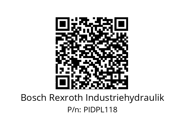   Bosch Rexroth Industriehydraulik PIDPL118