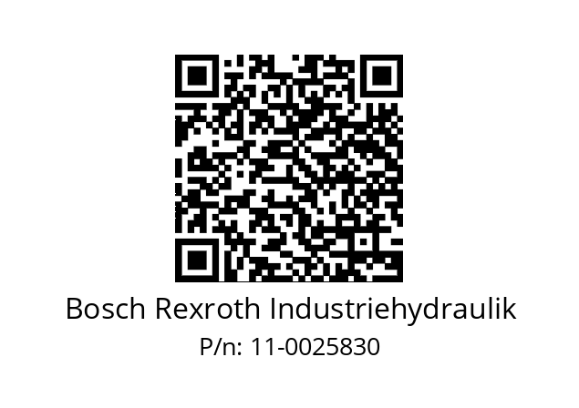   Bosch Rexroth Industriehydraulik 11-0025830