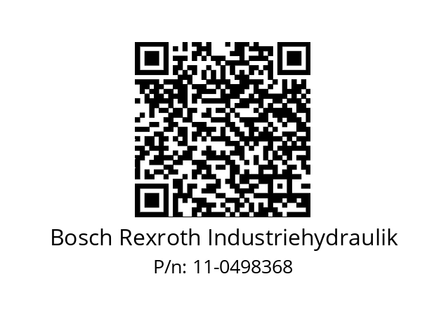   Bosch Rexroth Industriehydraulik 11-0498368