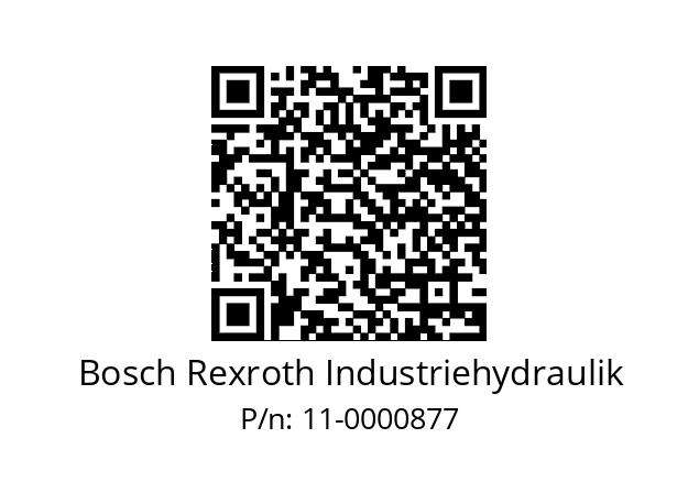   Bosch Rexroth Industriehydraulik 11-0000877