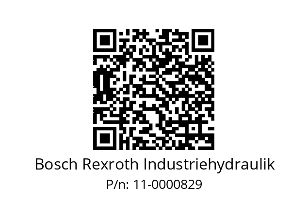   Bosch Rexroth Industriehydraulik 11-0000829