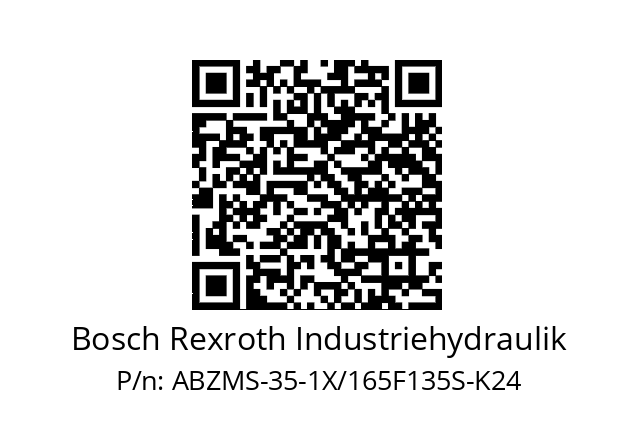   Bosch Rexroth Industriehydraulik ABZMS-35-1X/165F135S-K24