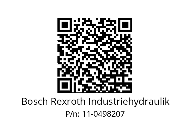   Bosch Rexroth Industriehydraulik 11-0498207