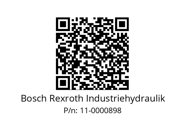   Bosch Rexroth Industriehydraulik 11-0000898