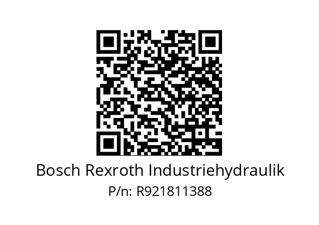   Bosch Rexroth Industriehydraulik R921811388