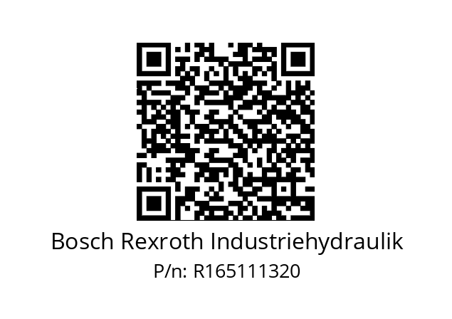   Bosch Rexroth Industriehydraulik R165111320