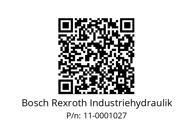   Bosch Rexroth Industriehydraulik 11-0001027