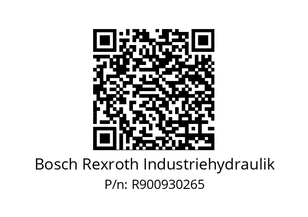   Bosch Rexroth Industriehydraulik R900930265