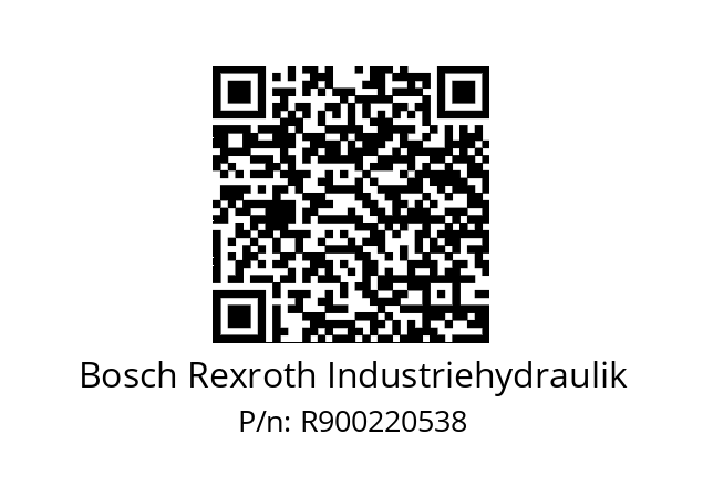   Bosch Rexroth Industriehydraulik R900220538