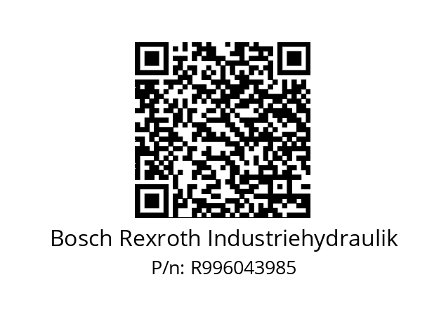   Bosch Rexroth Industriehydraulik R996043985