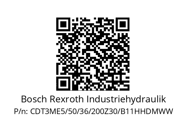   Bosch Rexroth Industriehydraulik CDT3ME5/50/36/200Z30/B11HHDMWW