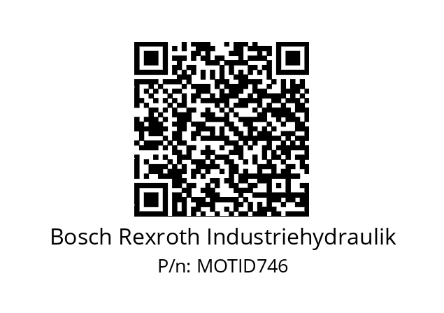   Bosch Rexroth Industriehydraulik MOTID746