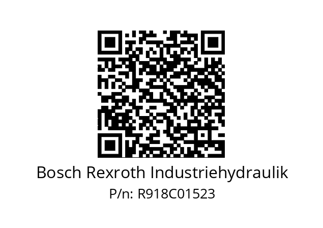   Bosch Rexroth Industriehydraulik R918C01523