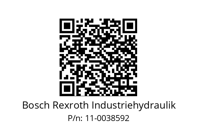   Bosch Rexroth Industriehydraulik 11-0038592