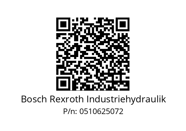   Bosch Rexroth Industriehydraulik 0510625072