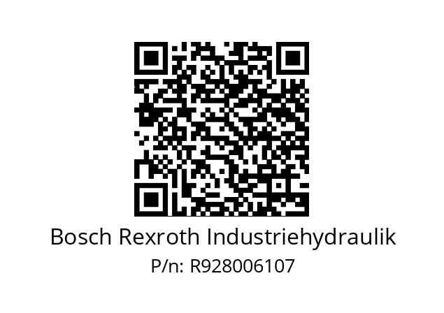   Bosch Rexroth Industriehydraulik R928006107